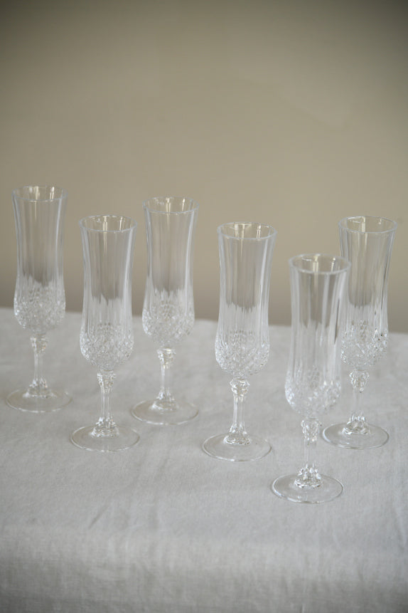 6 Champagne Glasses