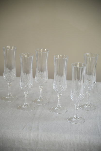 6 Champagne Glasses