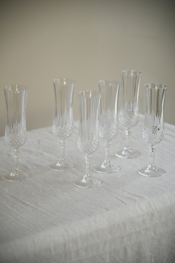 6 Champagne Glasses