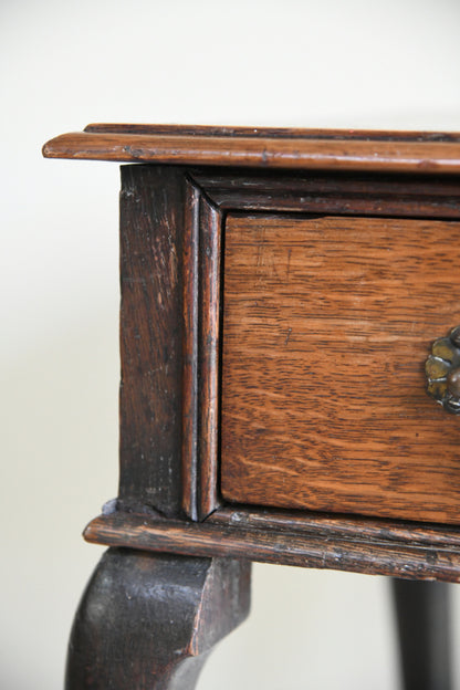 Antique Oak Side Table