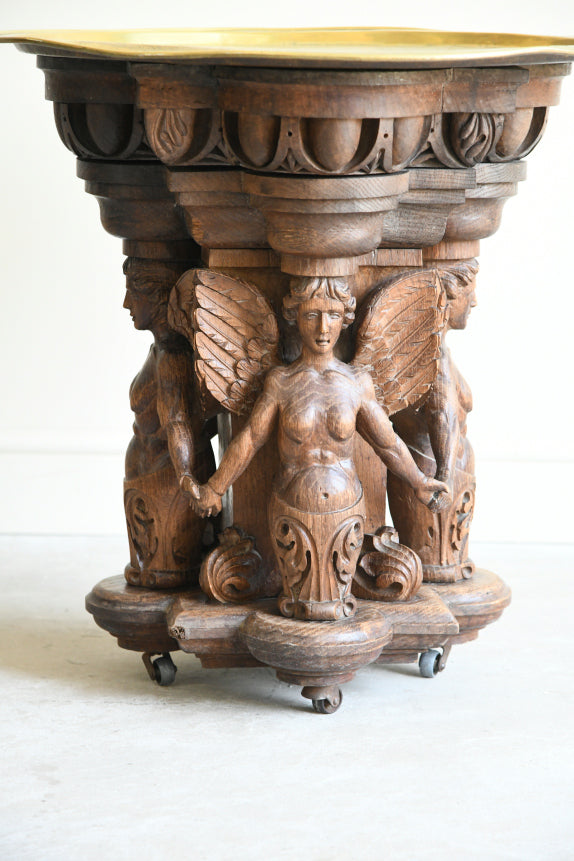 Indian Oak Occasional Table