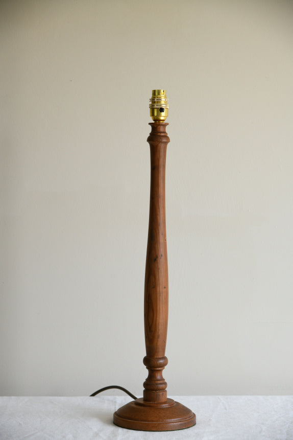 Turned Pine Table Lamp