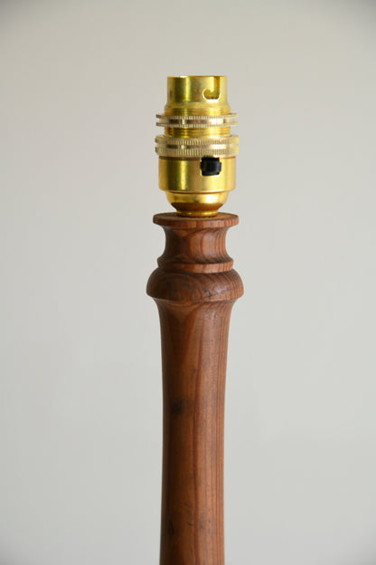 Turned Pine Table Lamp