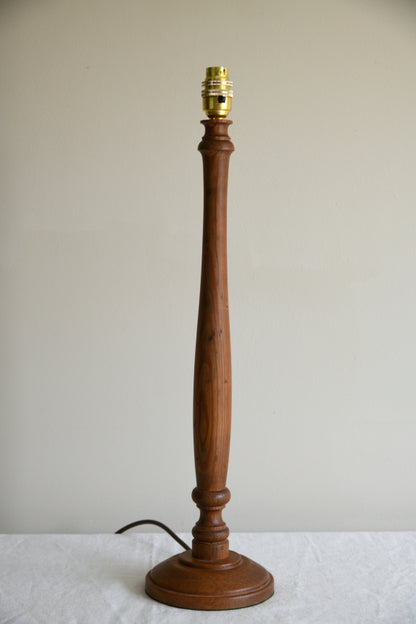 Turned Pine Table Lamp