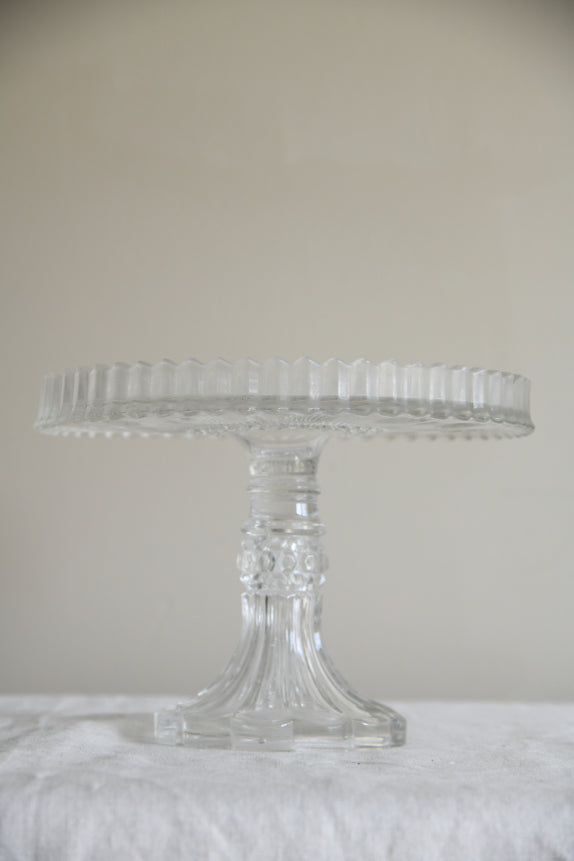 Vintage Glass Cake Stand