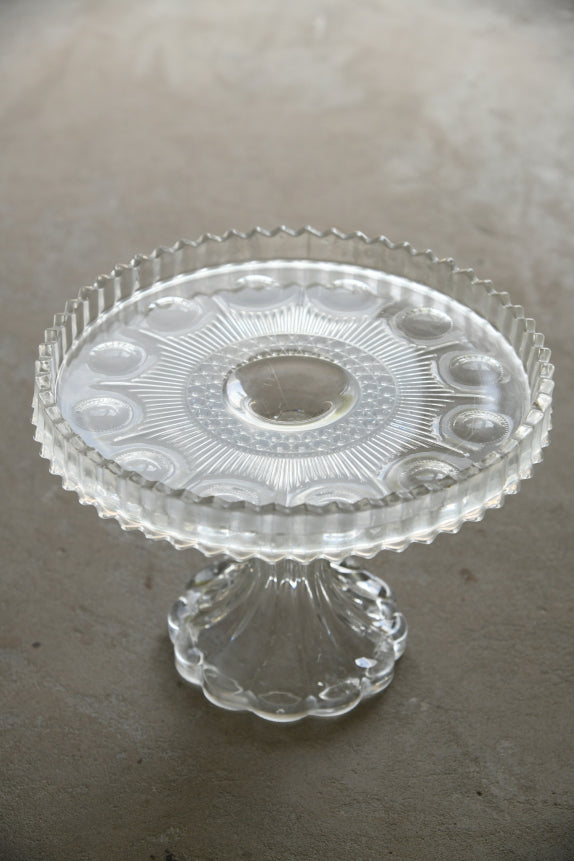 Vintage Glass Cake Stand