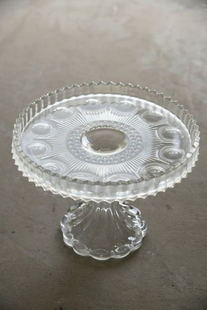 Vintage Glass Cake Stand