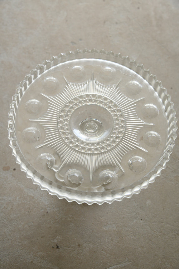 Vintage Glass Cake Stand