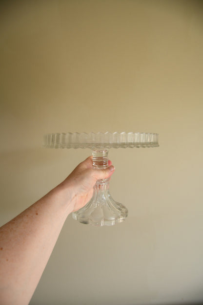 Vintage Glass Cake Stand