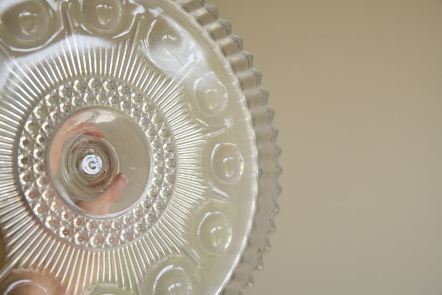 Vintage Glass Cake Stand