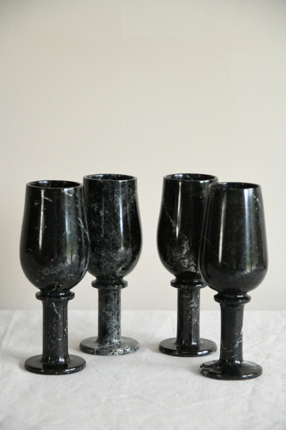 4 Onyx Goblets