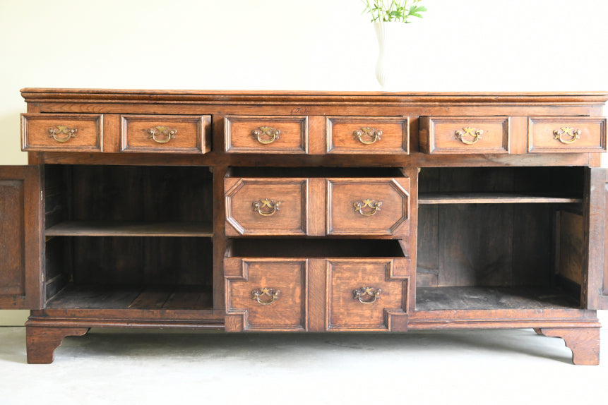 Georgian Style Oak Dresser Base