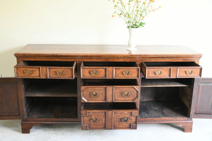 Georgian Style Oak Dresser Base