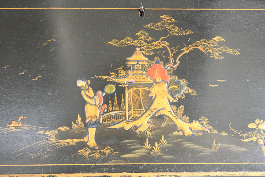 Vintage Chinoiserie Writing Bureau