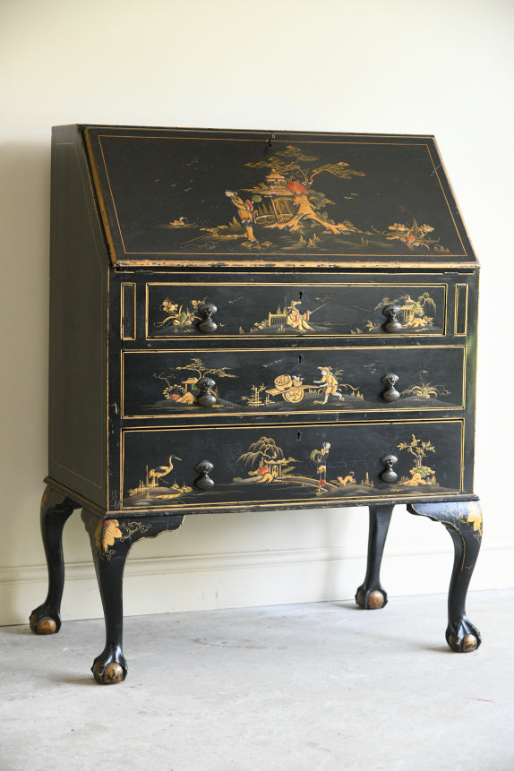 Vintage Chinoiserie Writing Bureau