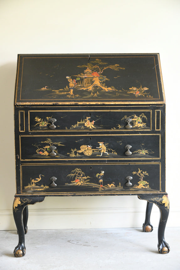 Vintage Chinoiserie Writing Bureau