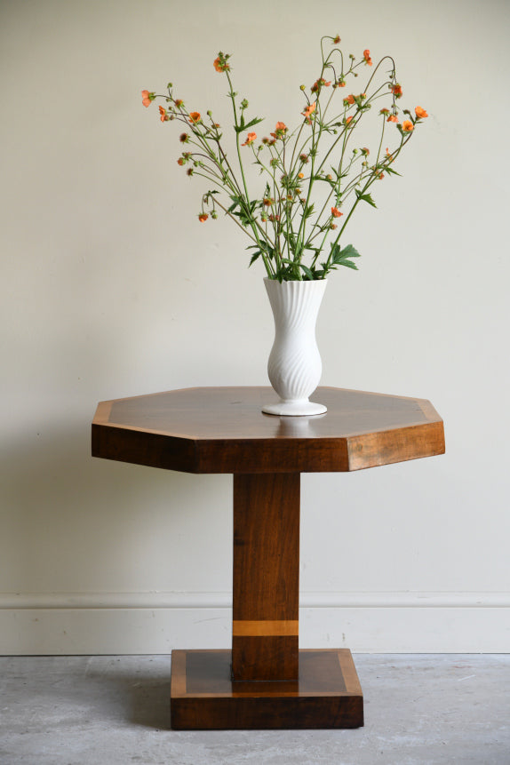 Octagonal Art Deco Occasional Table