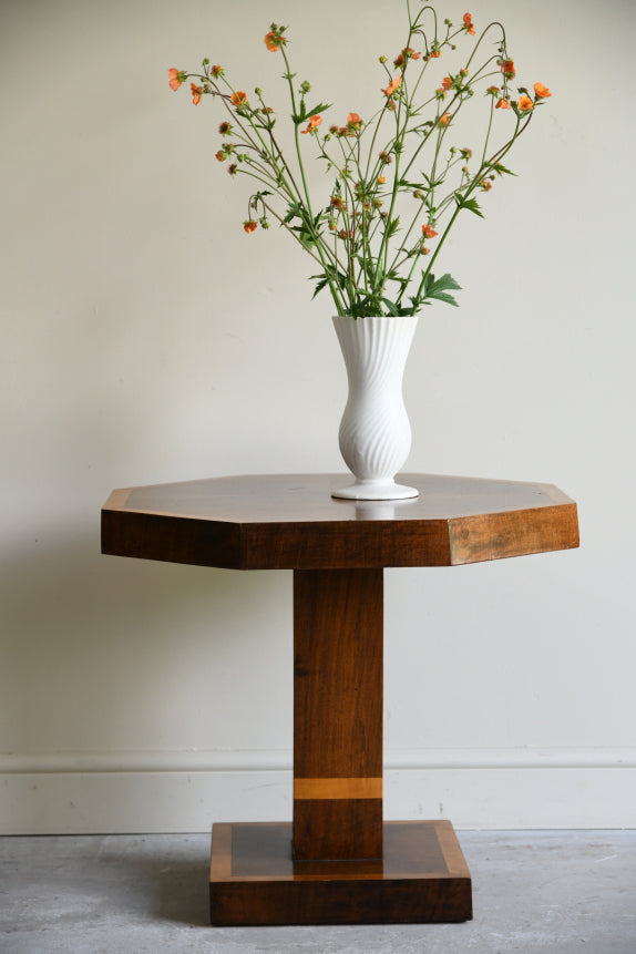 Octagonal Art Deco Occasional Table