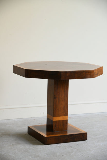 Octagonal Art Deco Occasional Table