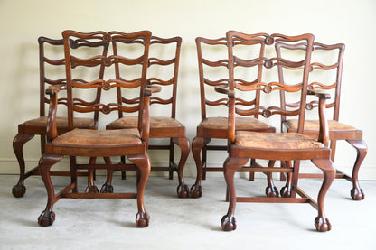 Set 6 Georgian Style Mahogany Dining Chairs