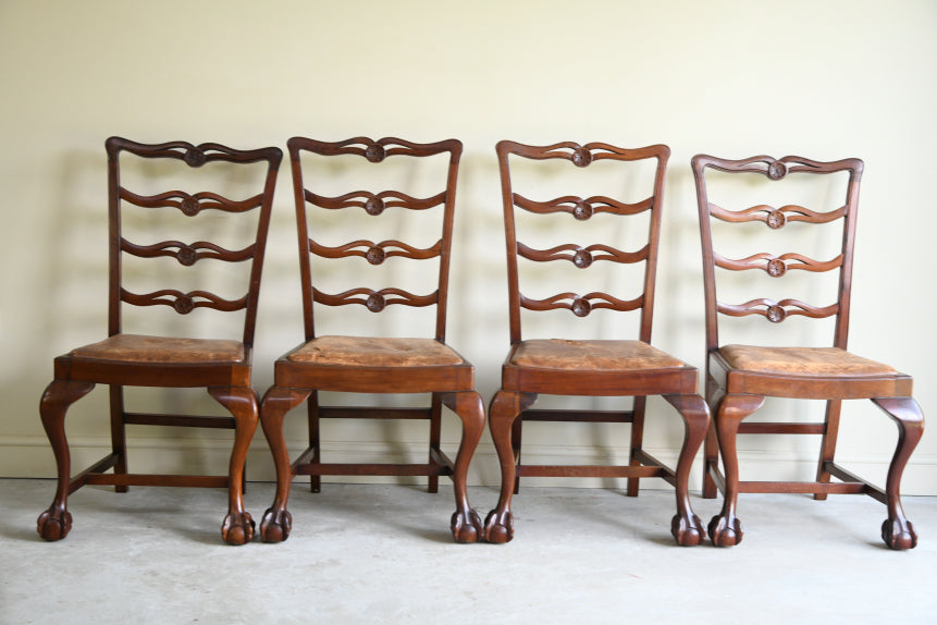 Set 6 Georgian Style Mahogany Dining Chairs