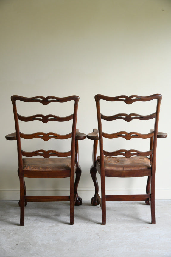 Set 6 Georgian Style Mahogany Dining Chairs