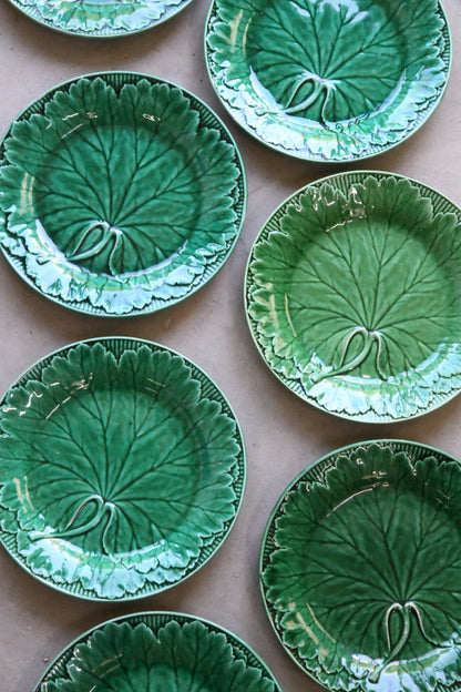 9 Wedgwood Green Leaf Plates