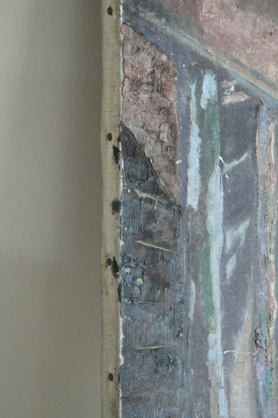 Portloe Abstract Street Scene Painting