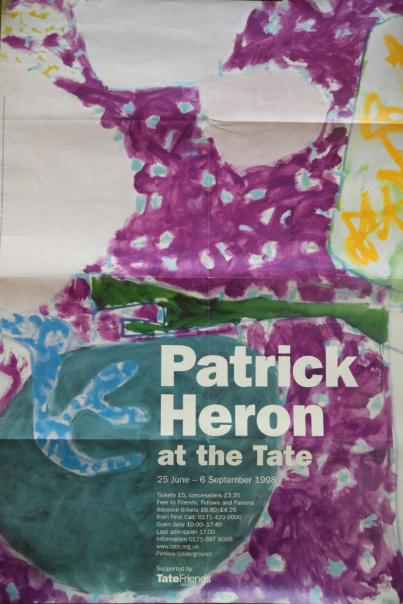 Peter Heron Vintage Tate Exhibition Poster