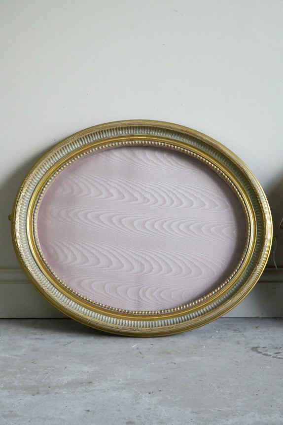 Pair Oval Gilt Frames