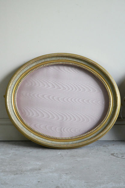 Pair Oval Gilt Frames