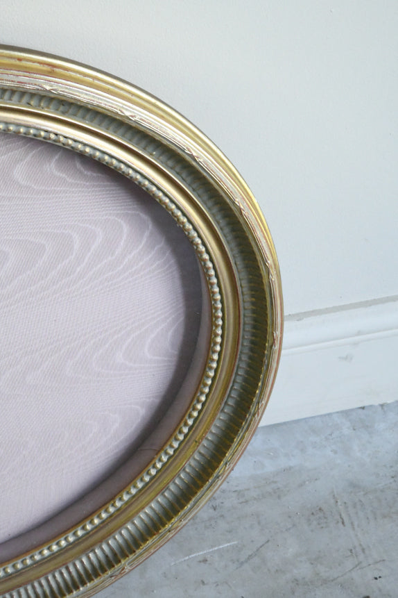 Pair Oval Gilt Frames