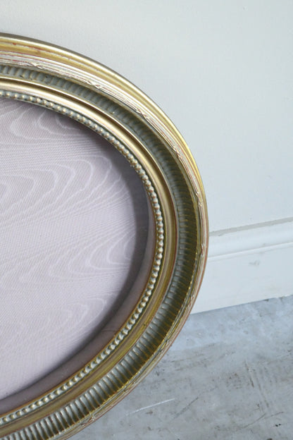 Pair Oval Gilt Frames