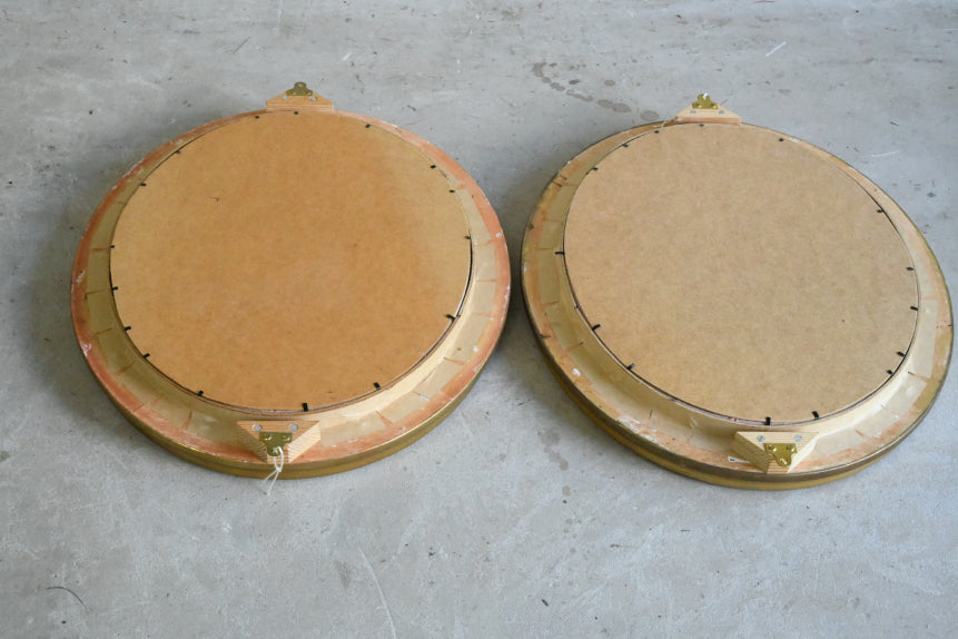 Pair Oval Gilt Frames