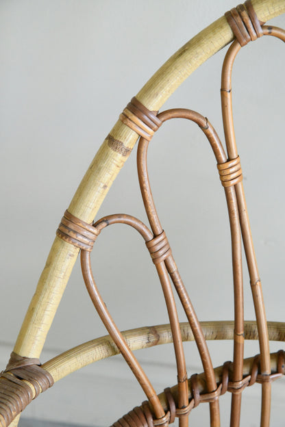 Pair Retro Cane Occasional Chairs