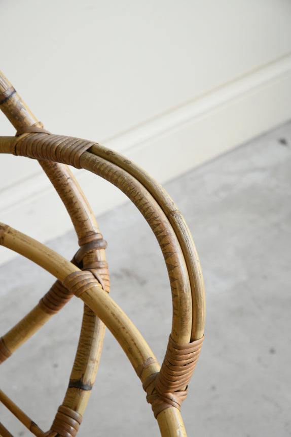 Pair Retro Cane Occasional Chairs