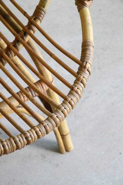 Pair Retro Cane Occasional Chairs