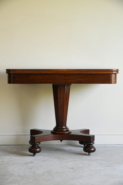 Antique Mahogany Tea Table