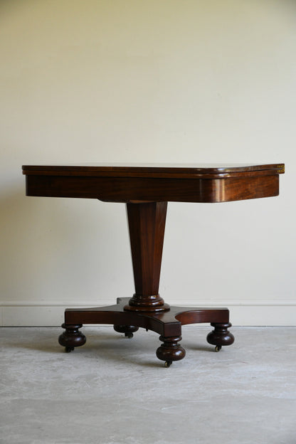 Antique Mahogany Tea Table