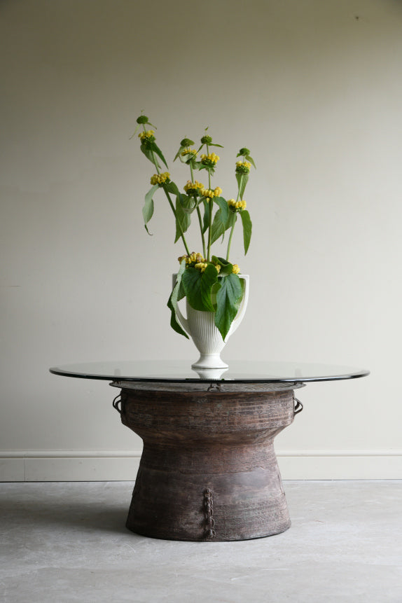 Asian Bronze Rain Drum Coffee Table