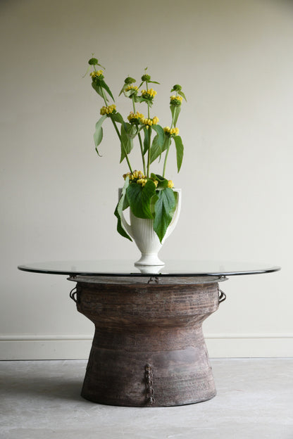 Asian Bronze Rain Drum Coffee Table