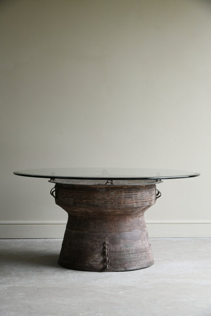 Asian Bronze Rain Drum Coffee Table