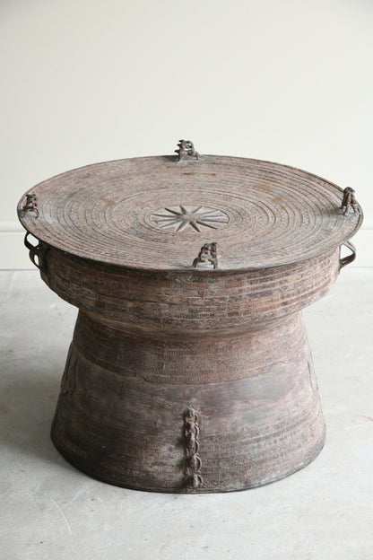 Asian Bronze Rain Drum Coffee Table