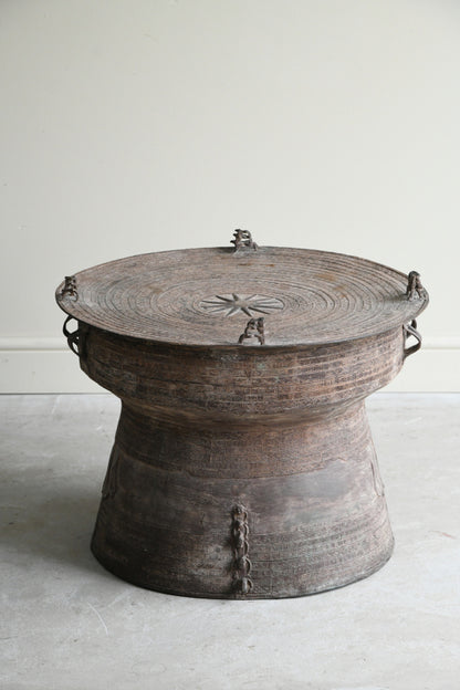 Asian Bronze Rain Drum Coffee Table