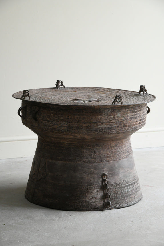 Asian Bronze Rain Drum Coffee Table