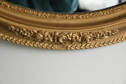 Oval Gilt Wall Mirror