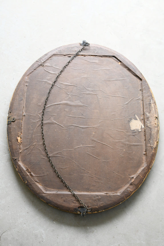 Oval Gilt Wall Mirror