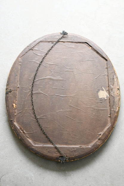 Oval Gilt Wall Mirror