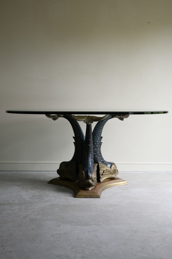 Bronze Dolphin Dining Table