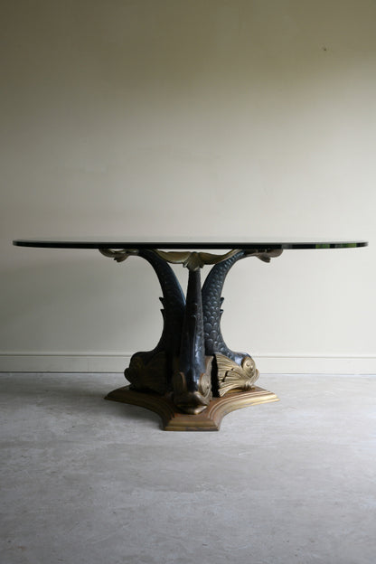 Bronze Dolphin Dining Table